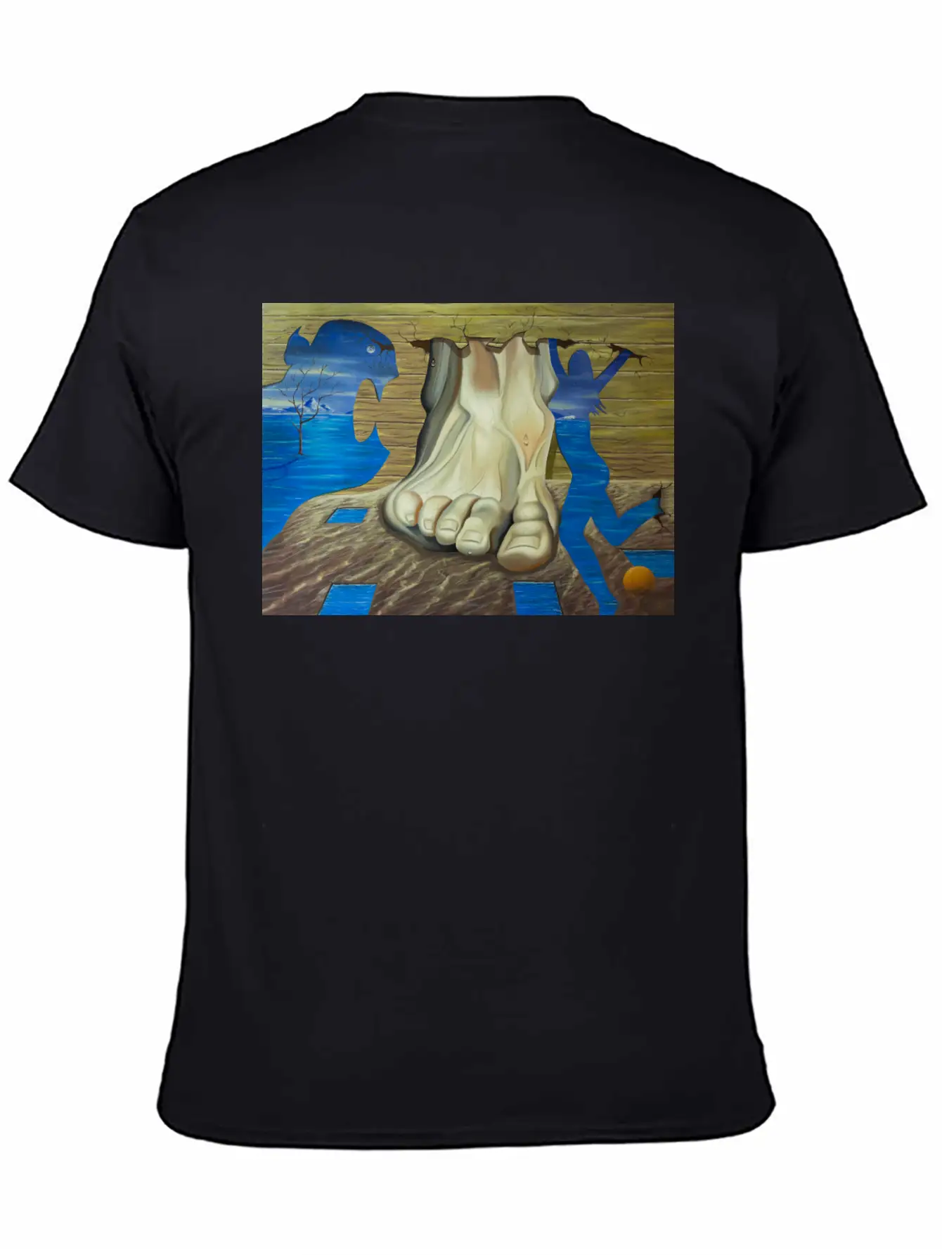 SURREAL PAINTING Basic Graphic T-Shirt – Daily Comfort In Soft Cotton