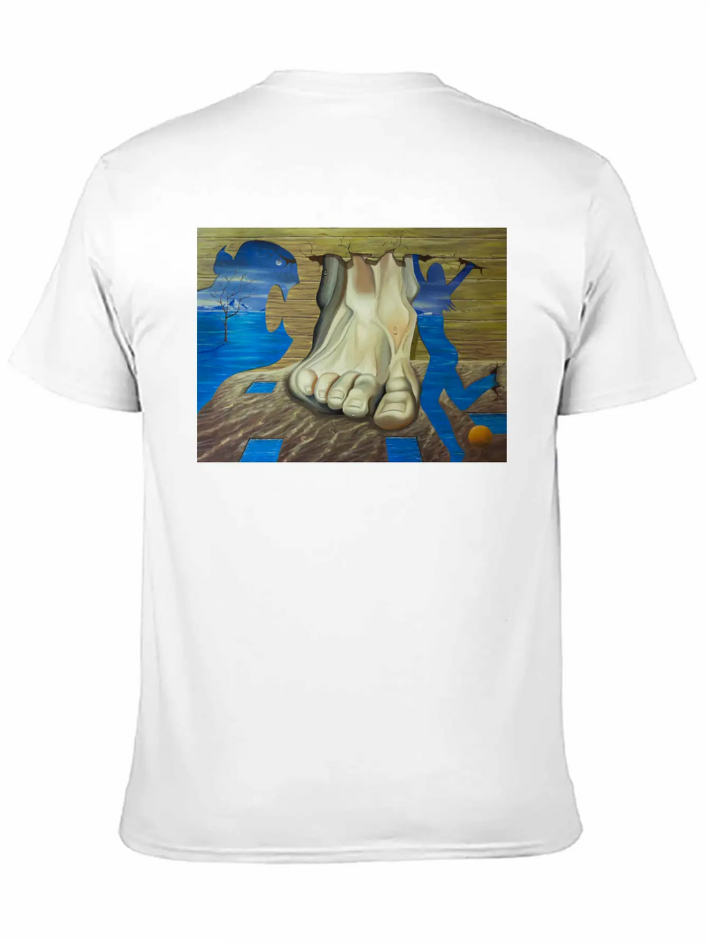 SURREAL PAINTING Basic Graphic T-Shirt – Daily Comfort In Soft Cotton