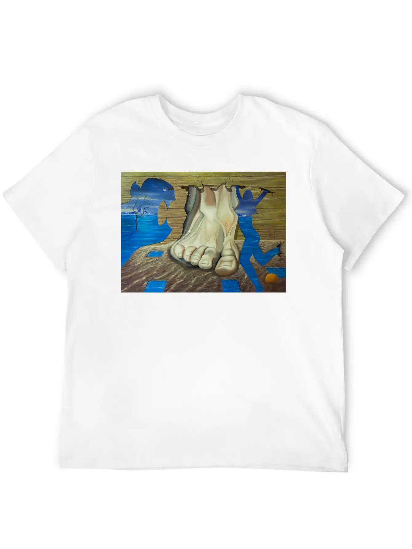 SURREAL PAINTING Basic Graphic T-Shirt – Daily Comfort In Soft Cotton