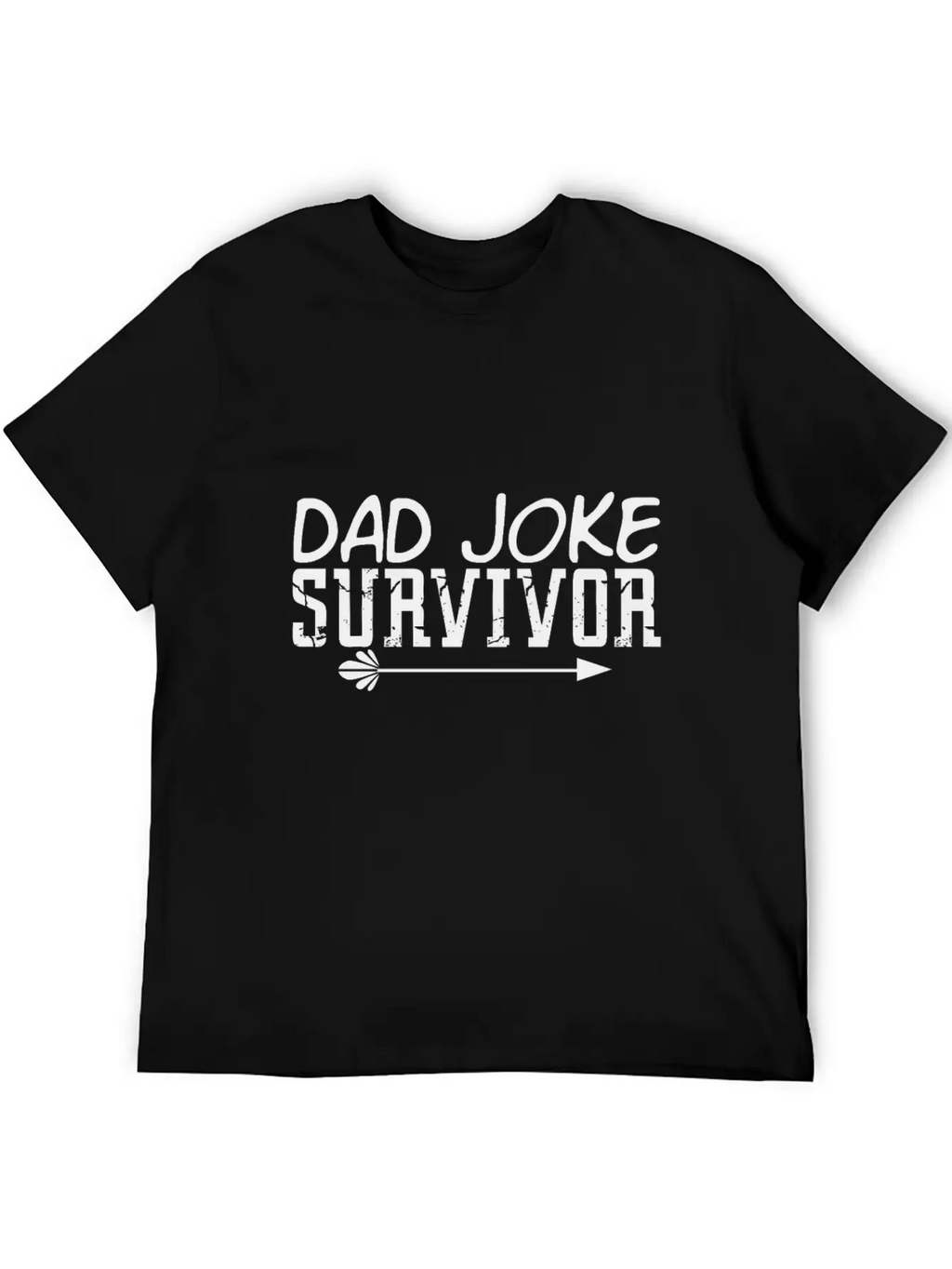 Survivor Of The Dad Joke Unisex Casual T-Shirt – Clean Design For Daily Comfort