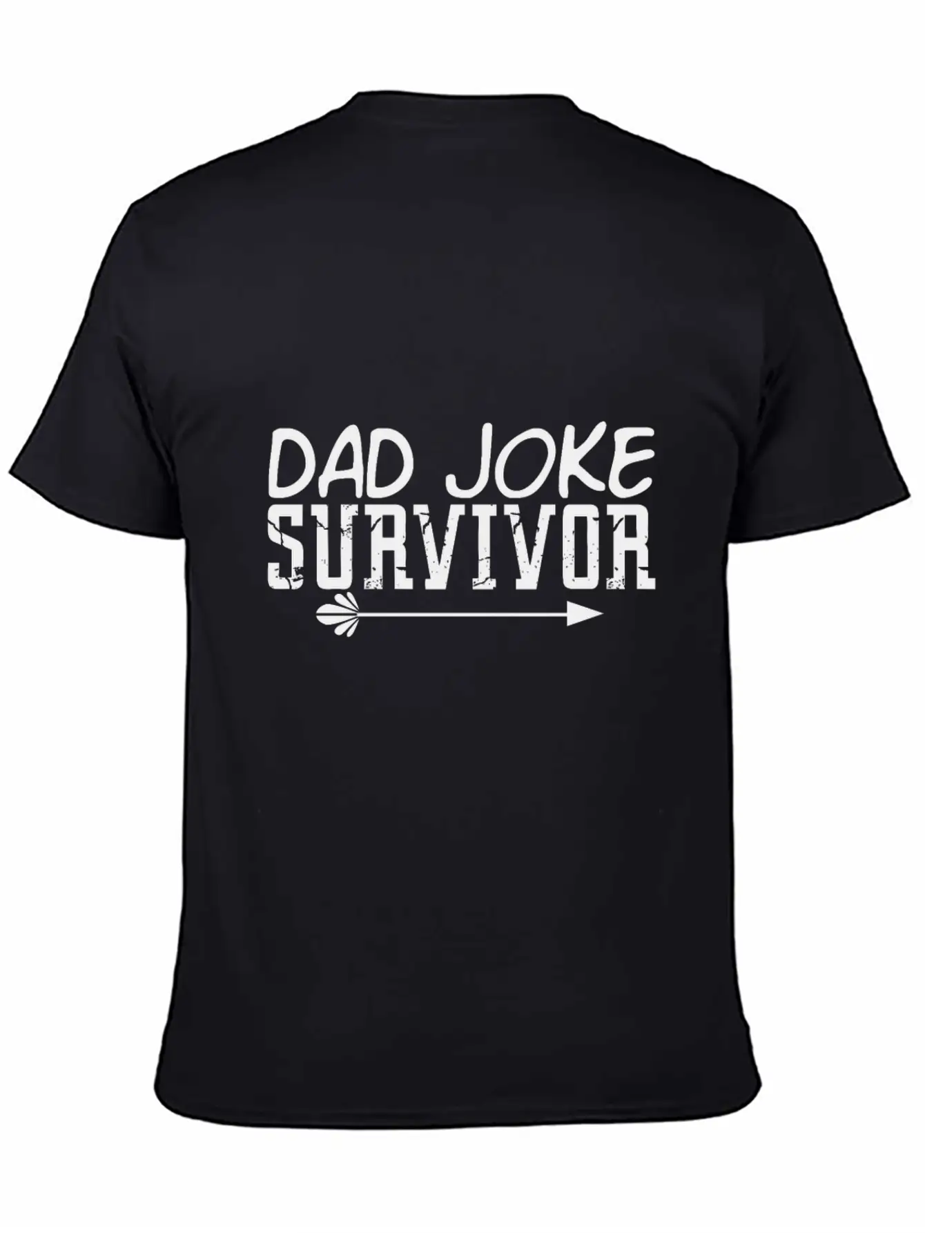 Survivor Of The Dad Joke Unisex Casual T-Shirt – Clean Design For Daily Comfort