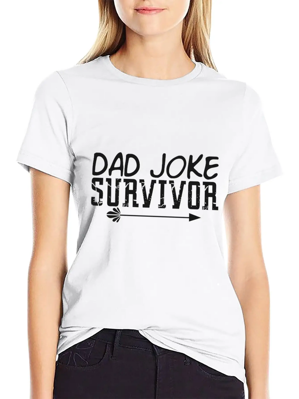 Survivor Of The Dad Joke Unisex Casual T-Shirt – Clean Design For Daily Comfort