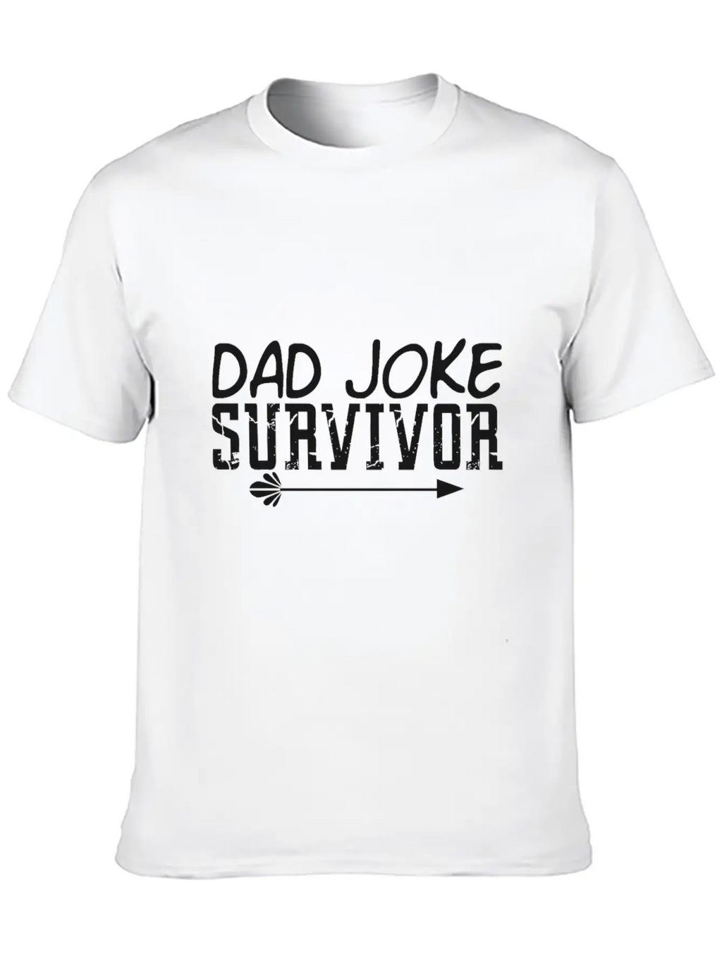 Survivor Of The Dad Joke Unisex Casual T-Shirt – Clean Design For Daily Comfort