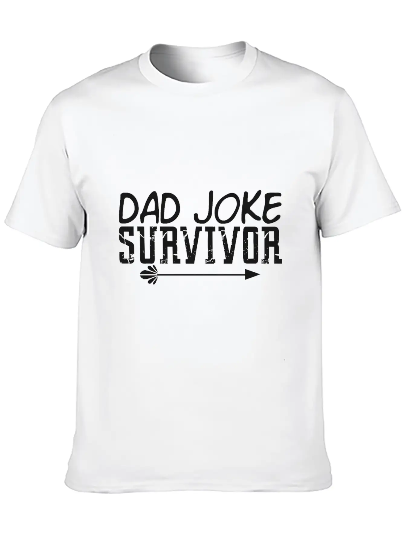 Survivor Of The Dad Joke Unisex Casual T-Shirt – Clean Design For Daily Comfort