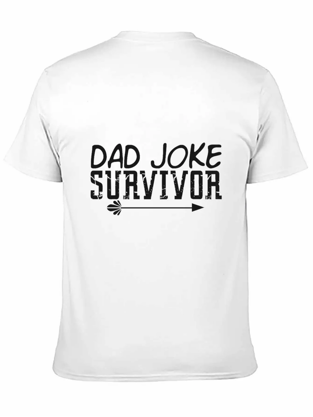 Survivor Of The Dad Joke Unisex Casual T-Shirt – Clean Design For Daily Comfort