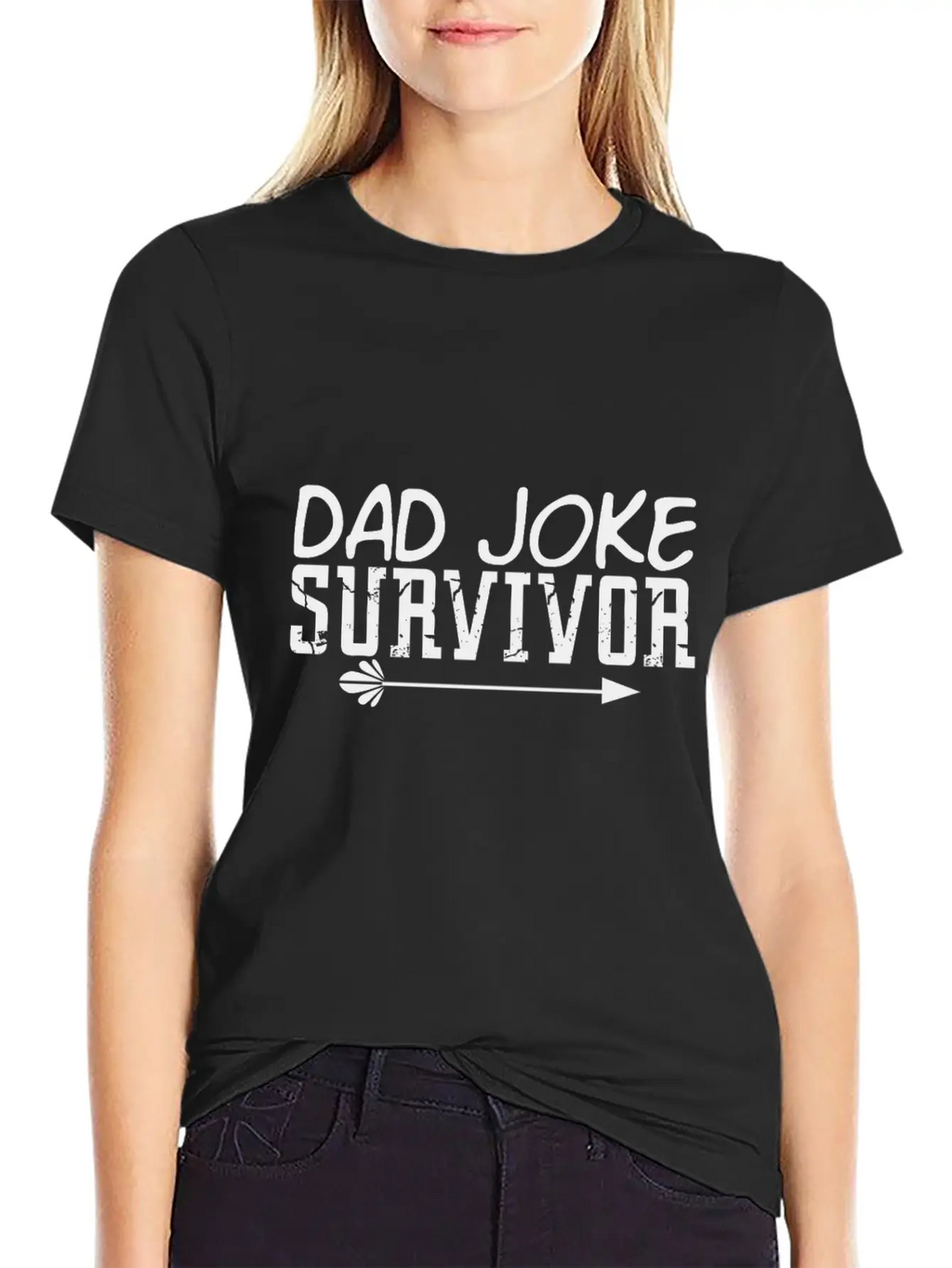 Survivor Of The Dad Joke Unisex Casual T-Shirt – Clean Design For Daily Comfort