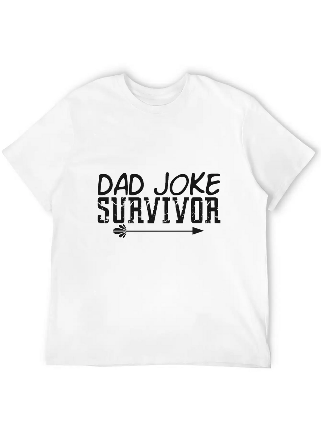 Survivor Of The Dad Joke Unisex Casual T-Shirt – Clean Design For Daily Comfort