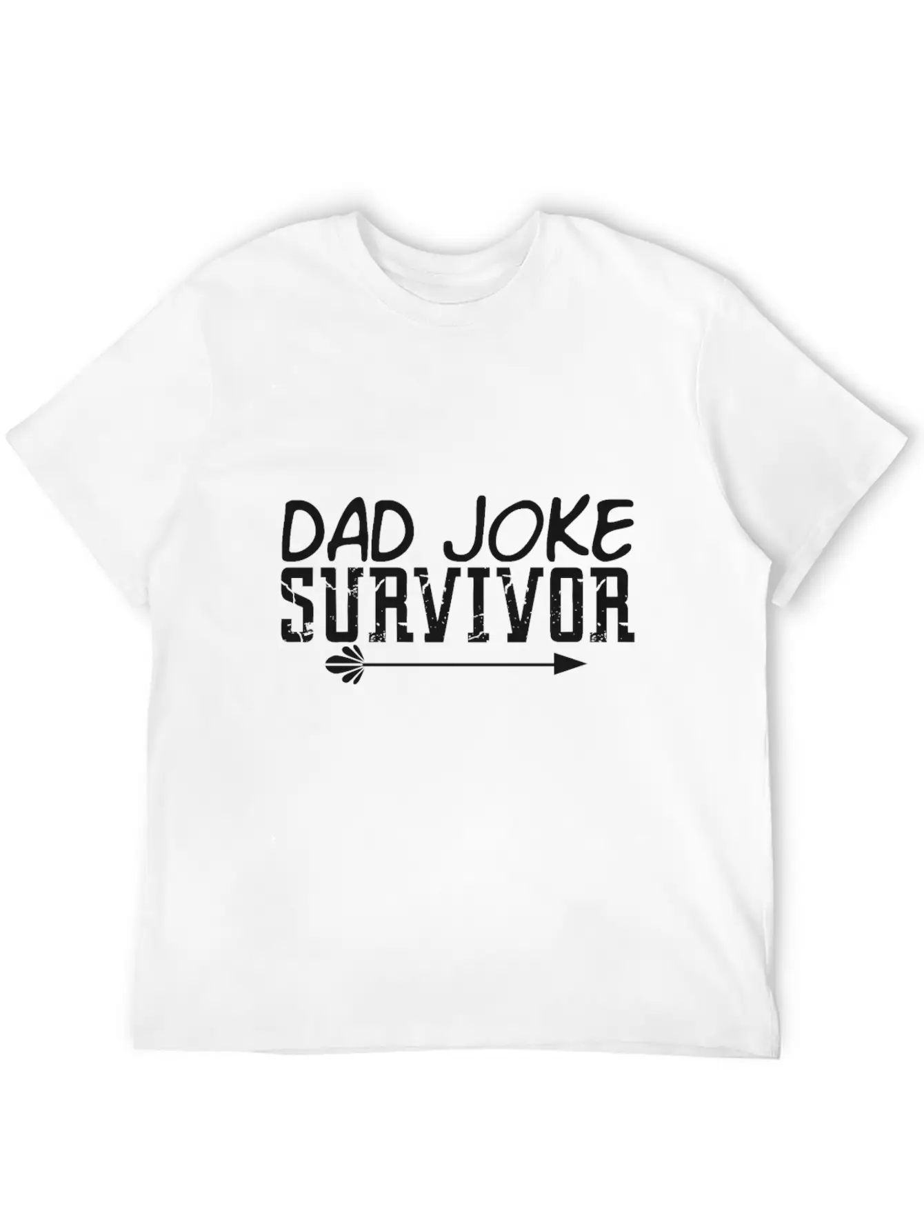 Survivor Of The Dad Joke Unisex Casual T-Shirt – Clean Design For Daily Comfort