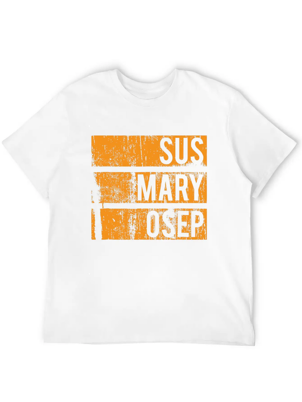 Sus Mary Osep Orange Grunge Relaxed Everyday Tee – Lightweight And Durable Cotton
