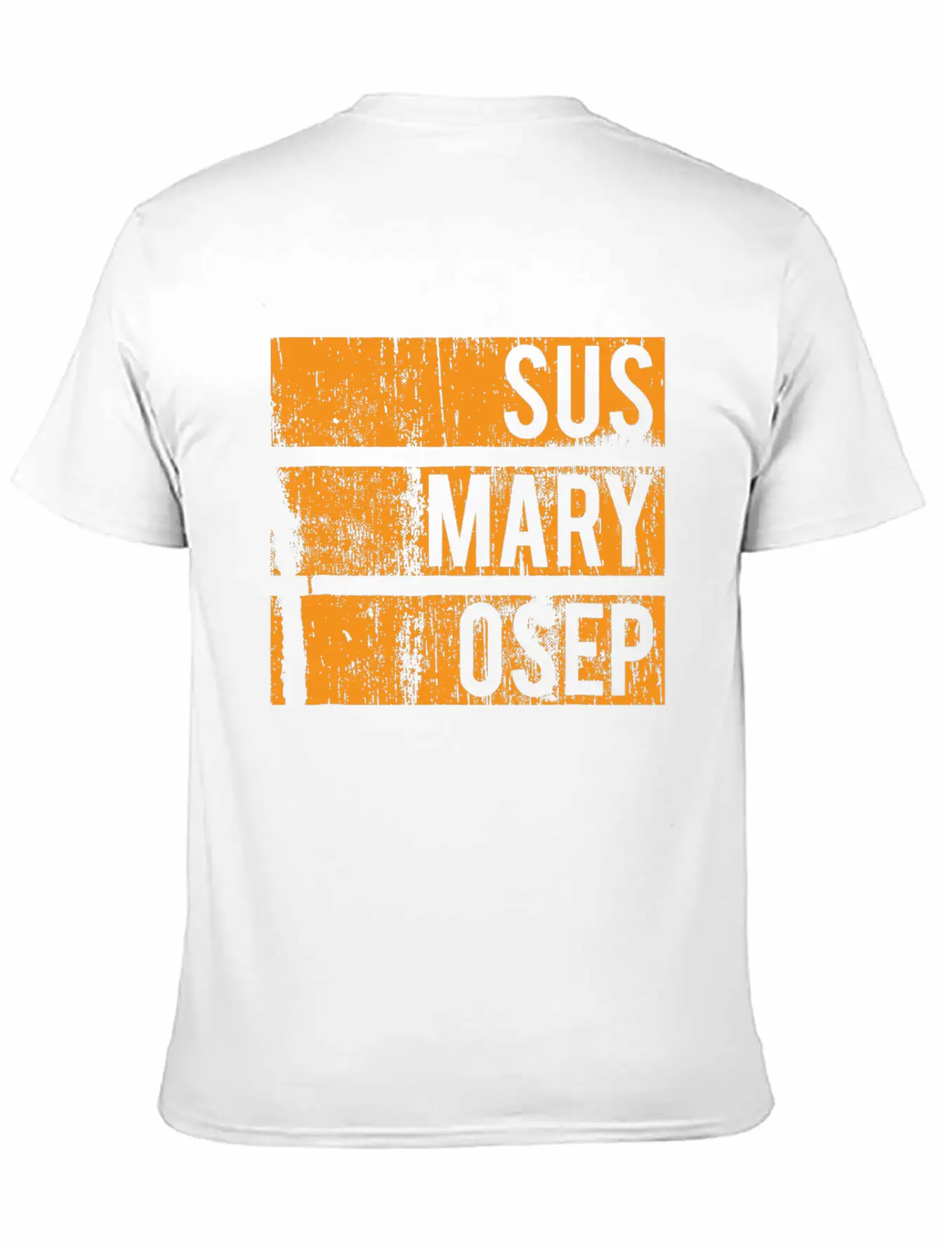 Sus Mary Osep Orange Grunge Relaxed Everyday Tee – Lightweight And Durable Cotton