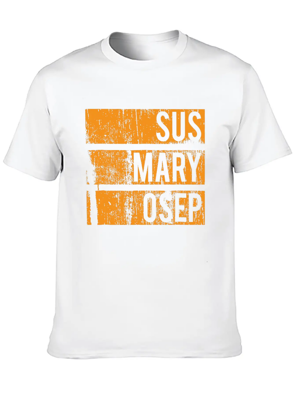 Sus Mary Osep Orange Grunge Relaxed Everyday Tee – Lightweight And Durable Cotton