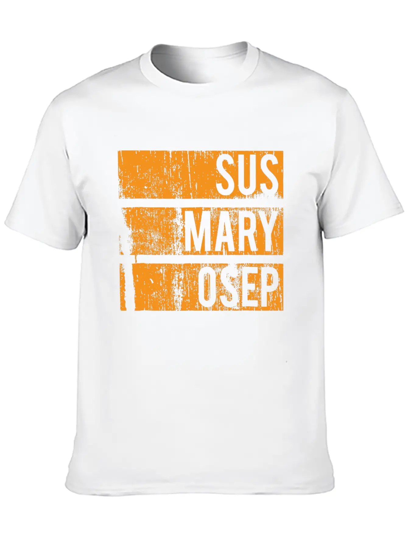 Sus Mary Osep Orange Grunge Relaxed Everyday Tee – Lightweight And Durable Cotton