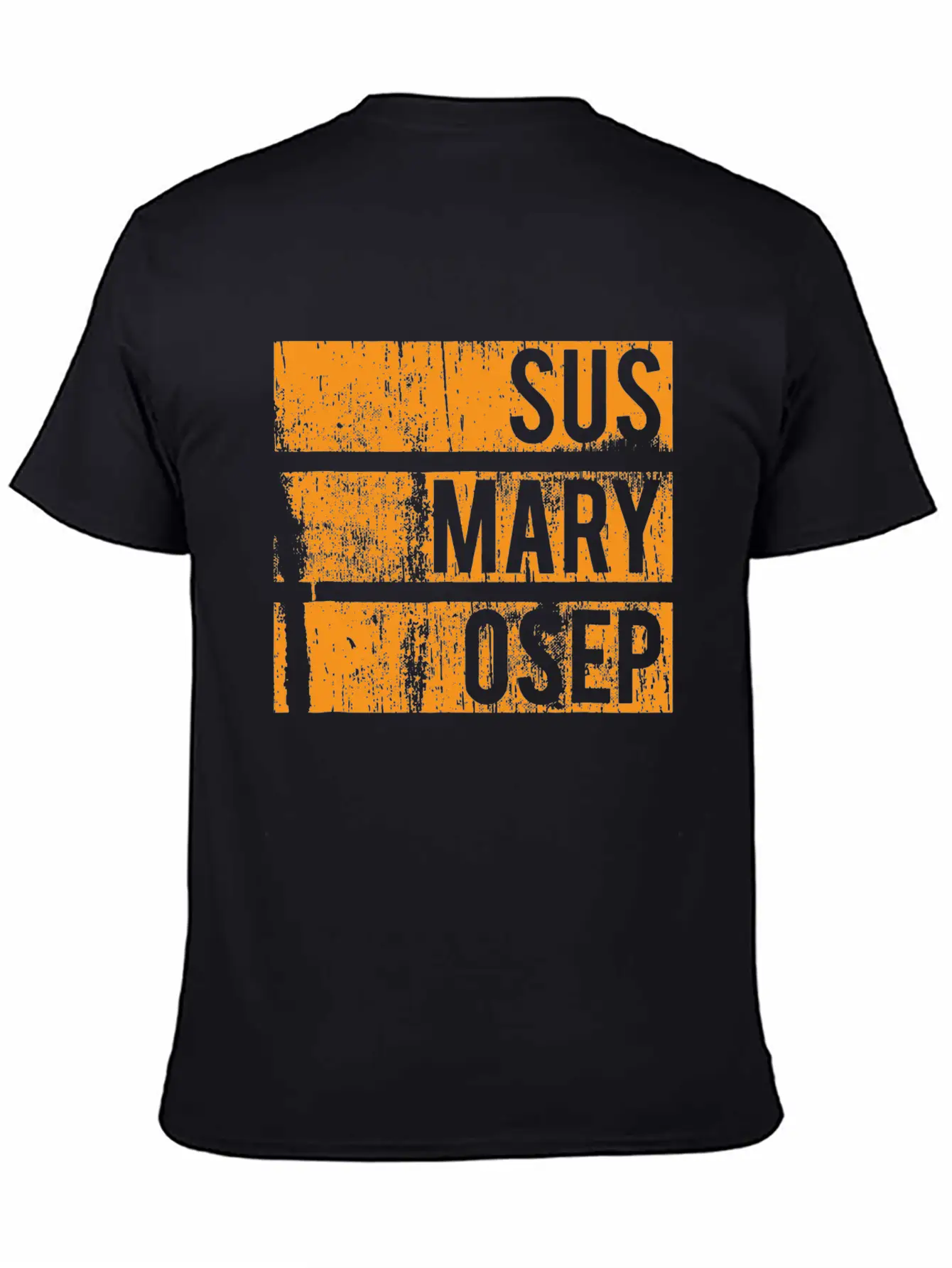 Sus Mary Osep Orange Grunge Relaxed Everyday Tee – Lightweight And Durable Cotton