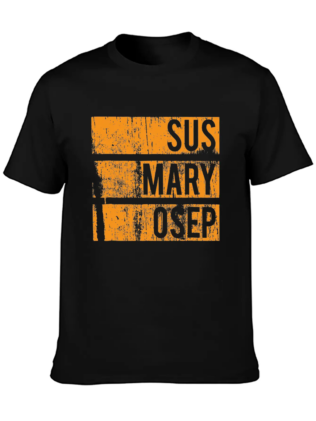 Sus Mary Osep Orange Grunge Relaxed Everyday Tee – Lightweight And Durable Cotton