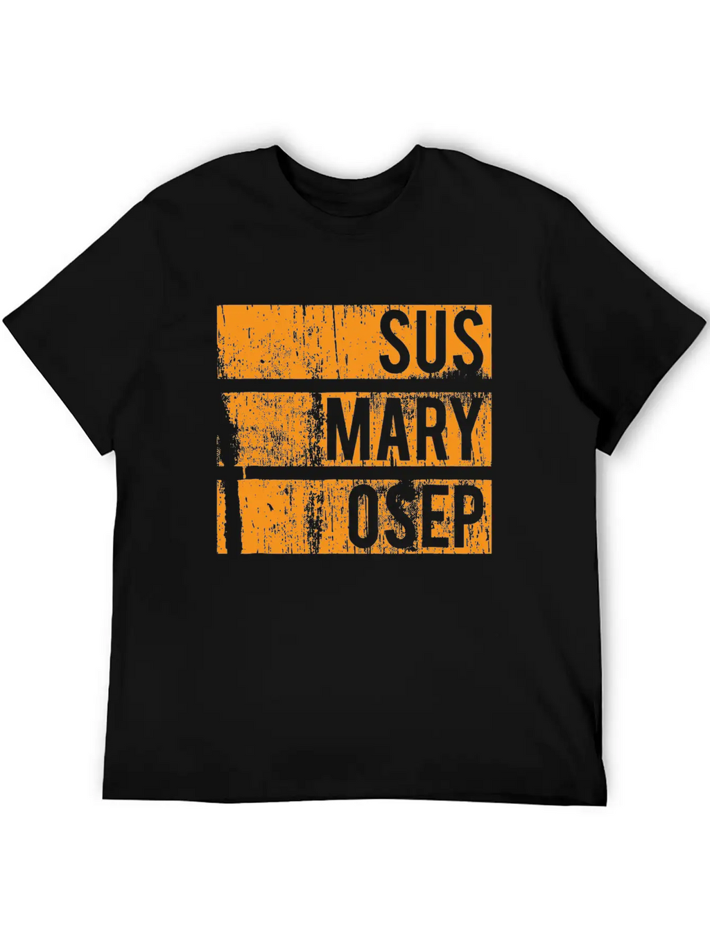 Sus Mary Osep Orange Grunge Relaxed Everyday Tee – Lightweight And Durable Cotton