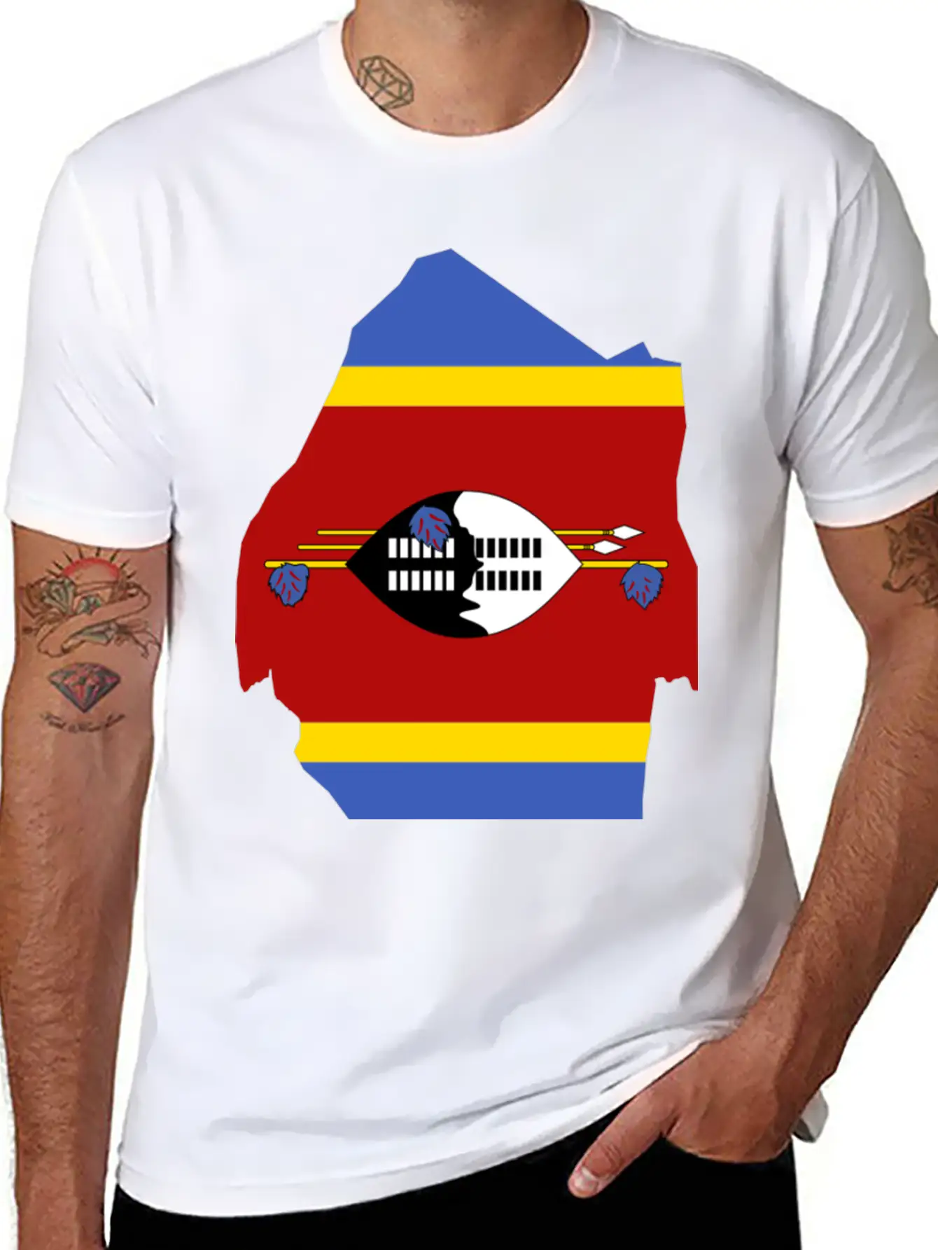 Swaziland Classic Cotton Tee – Unisex Comfort For Any Season