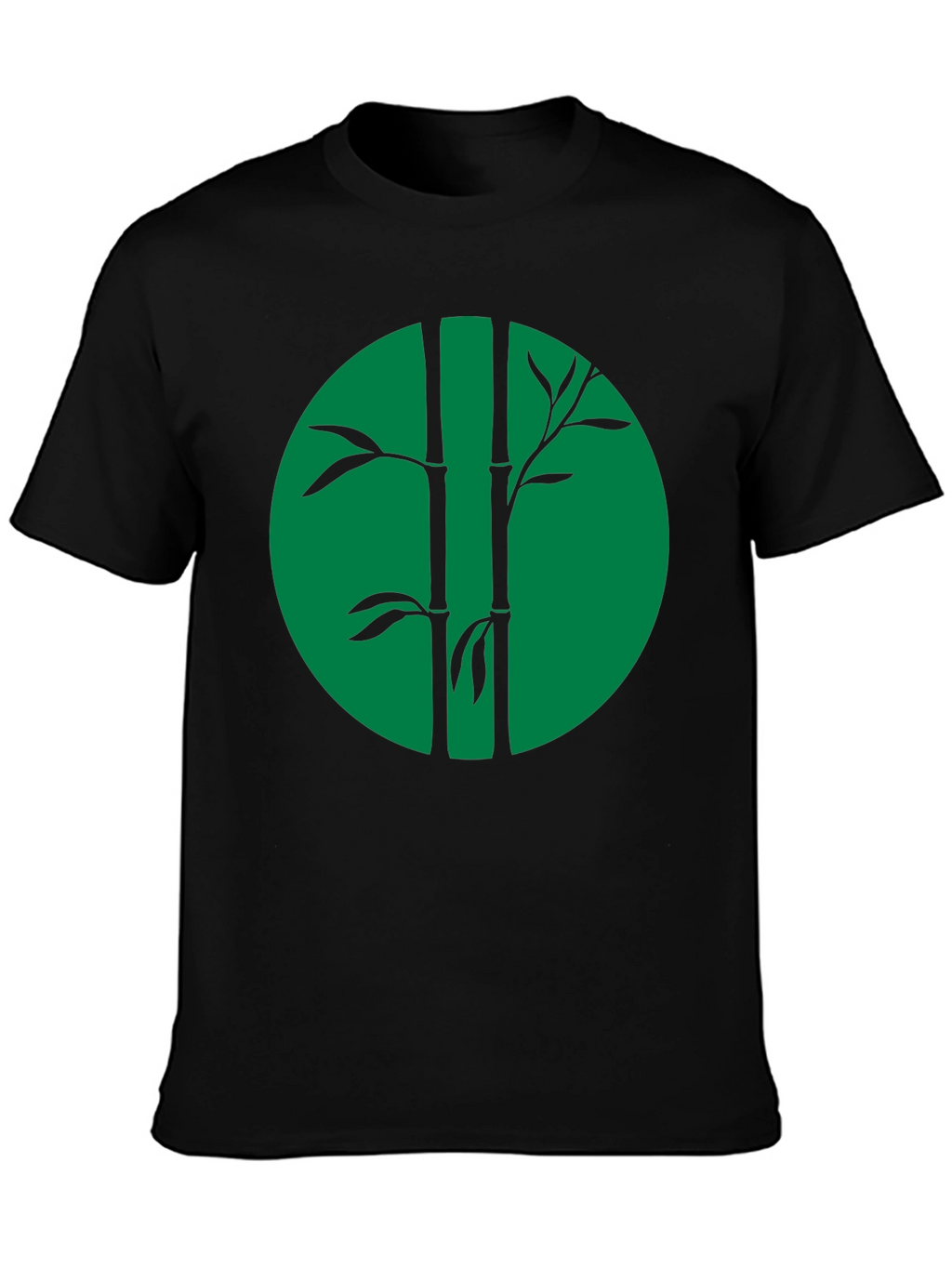 Bamboo Graphic Tee - Cool Black Shirt