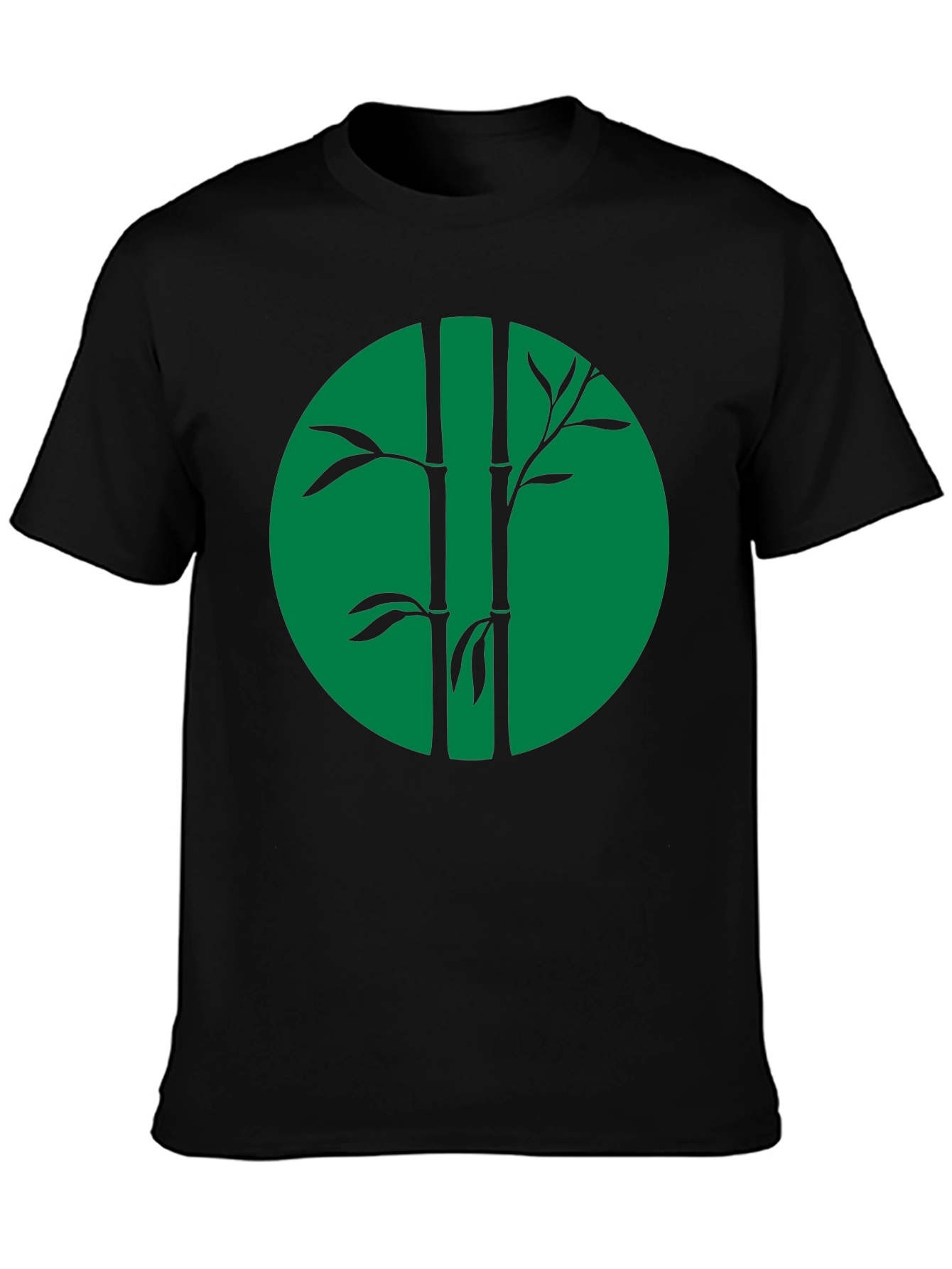 Bamboo Graphic Tee - Cool Black Shirt