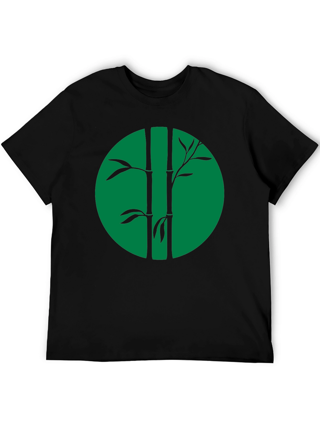 Bamboo Graphic Tee - Cool Black Shirt