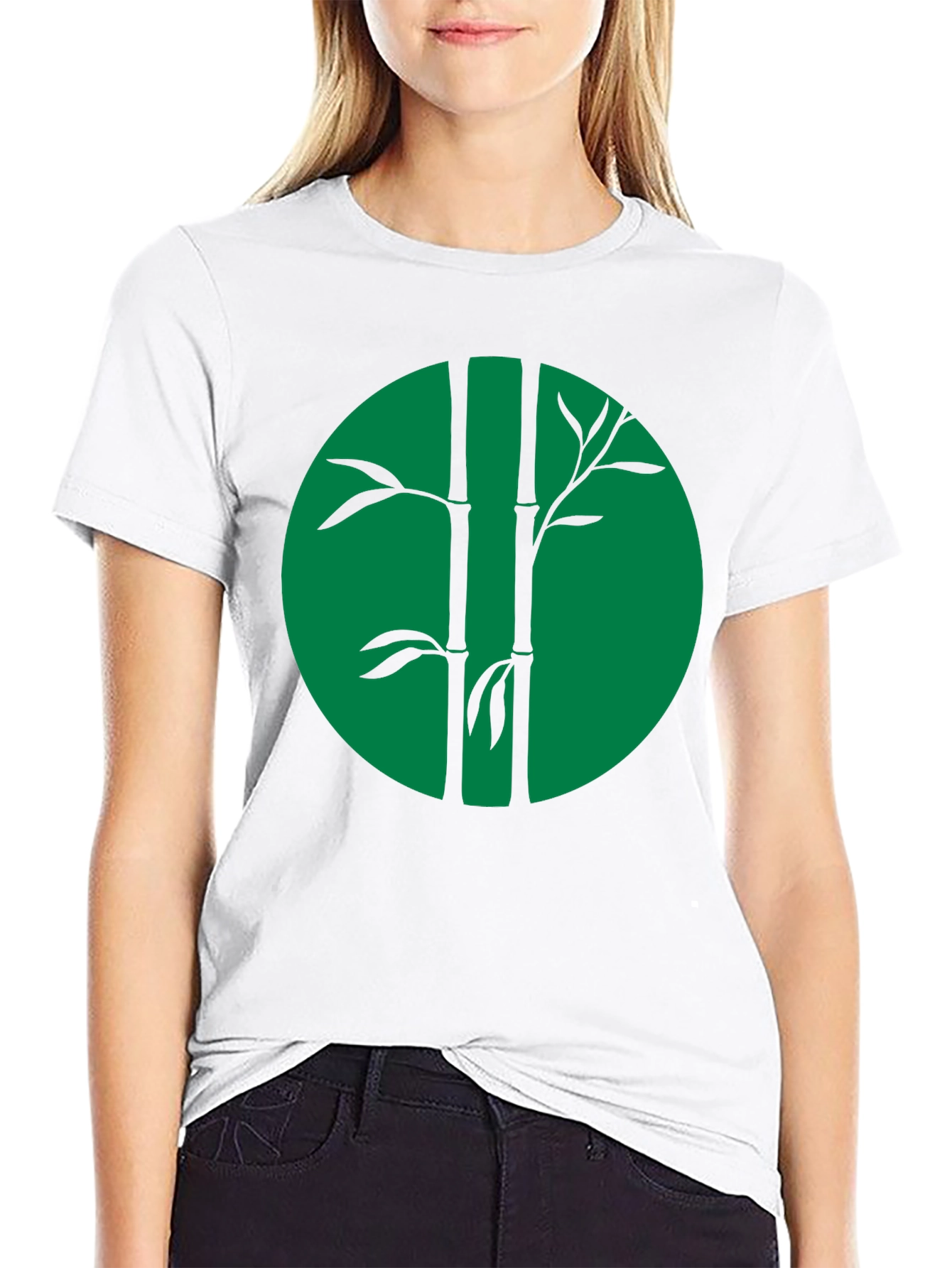 Bamboo Graphic Tee - Cool Black Shirt