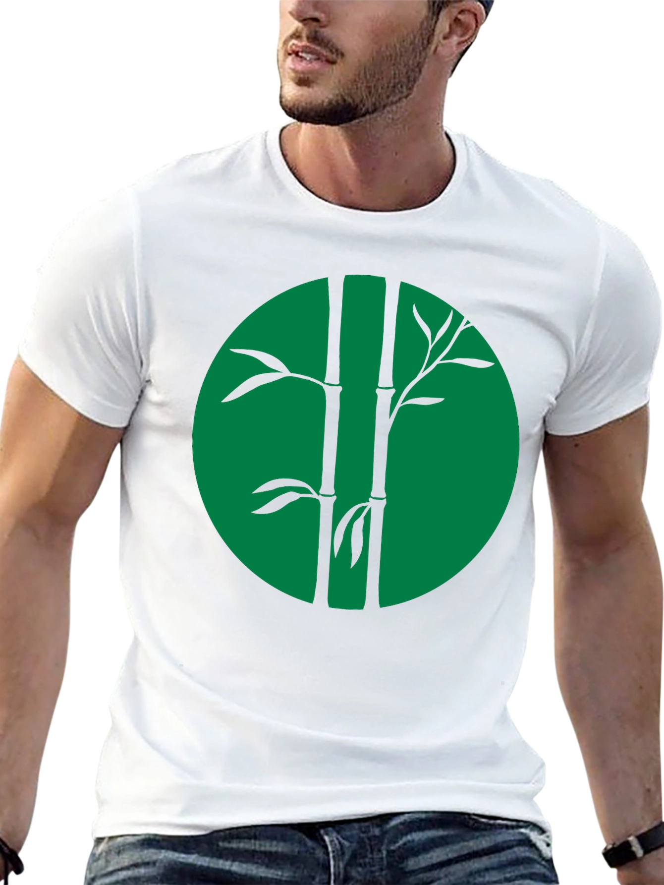 Bamboo Graphic Tee - Cool Black Shirt