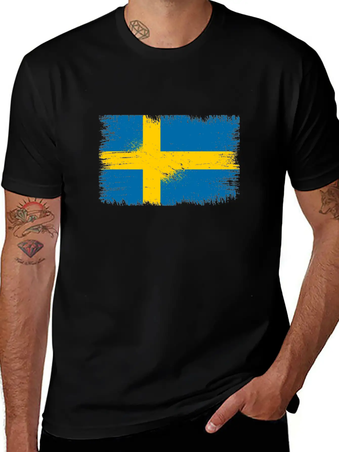 Sweden Flag Unisex Casual T-Shirt – Clean Design For Daily Comfort