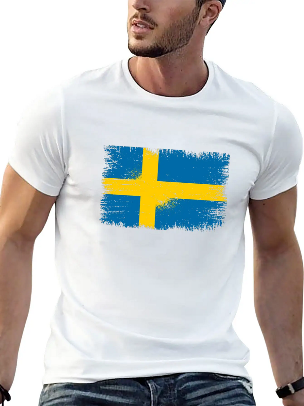 Sweden Flag Unisex Casual T-Shirt – Clean Design For Daily Comfort
