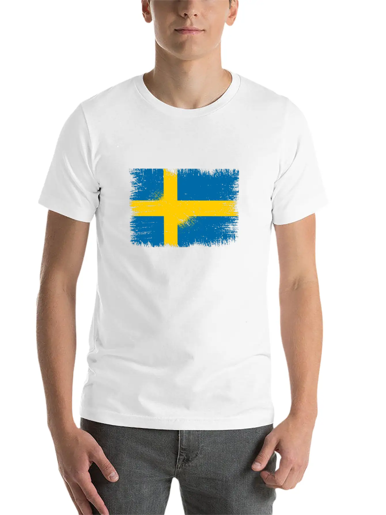 Sweden Flag Unisex Casual T-Shirt – Clean Design For Daily Comfort