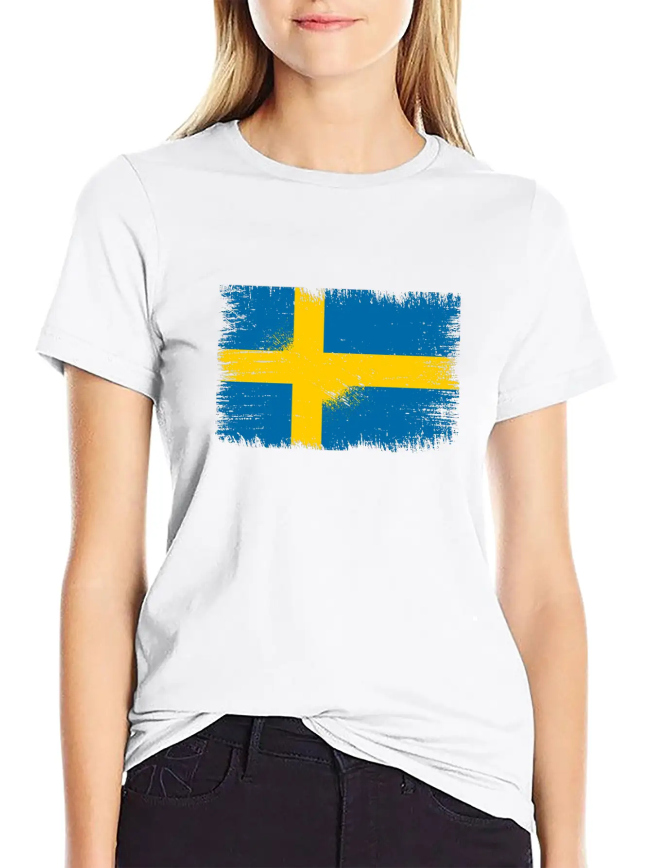Sweden Flag Unisex Casual T-Shirt – Clean Design For Daily Comfort