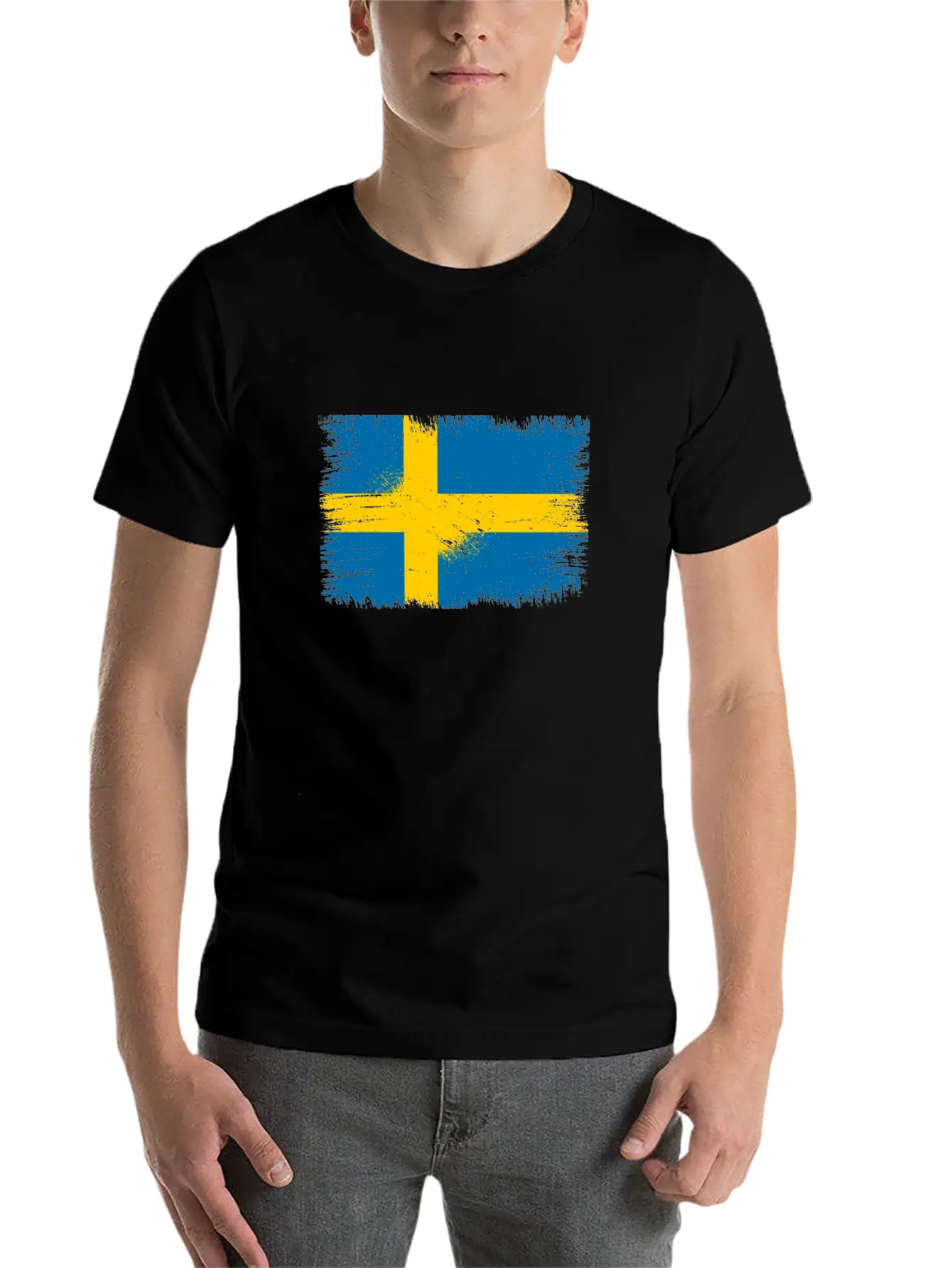 Sweden Flag Unisex Casual T-Shirt – Clean Design For Daily Comfort