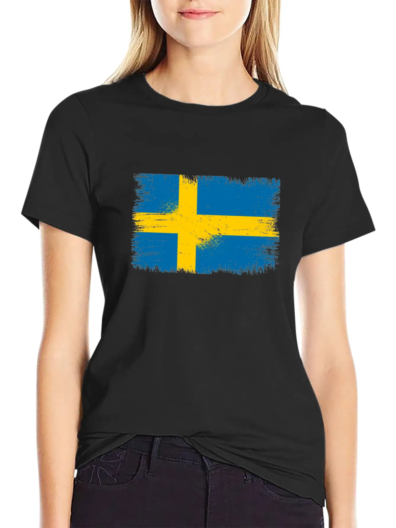 Sweden Flag Unisex Casual T-Shirt – Clean Design For Daily Comfort
