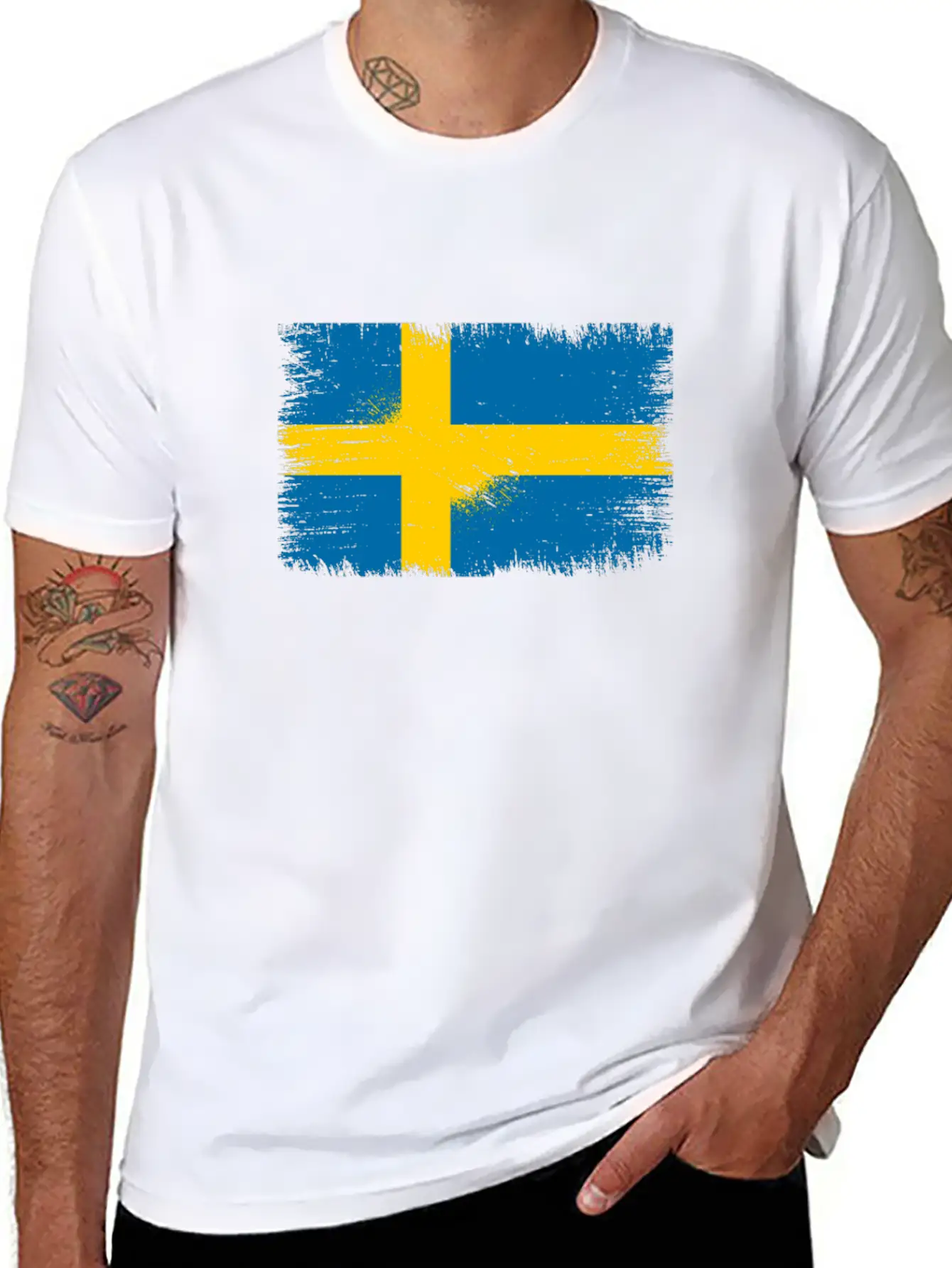 Sweden Flag Unisex Casual T-Shirt – Clean Design For Daily Comfort