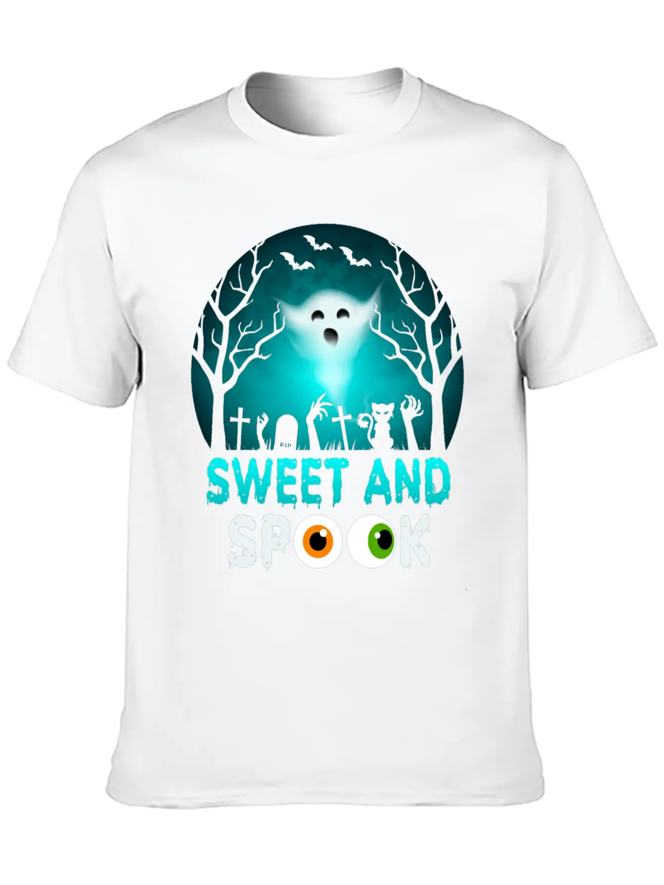 Sweet And Spook Nightmare Funny Halloween Essential Cotton Tee For Daily Outfits – Unisex Style