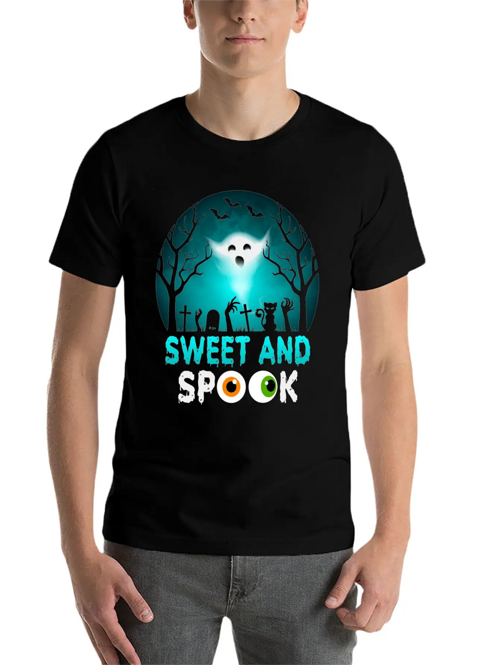Sweet And Spook Nightmare Funny Halloween Essential Cotton Tee For Daily Outfits – Unisex Style