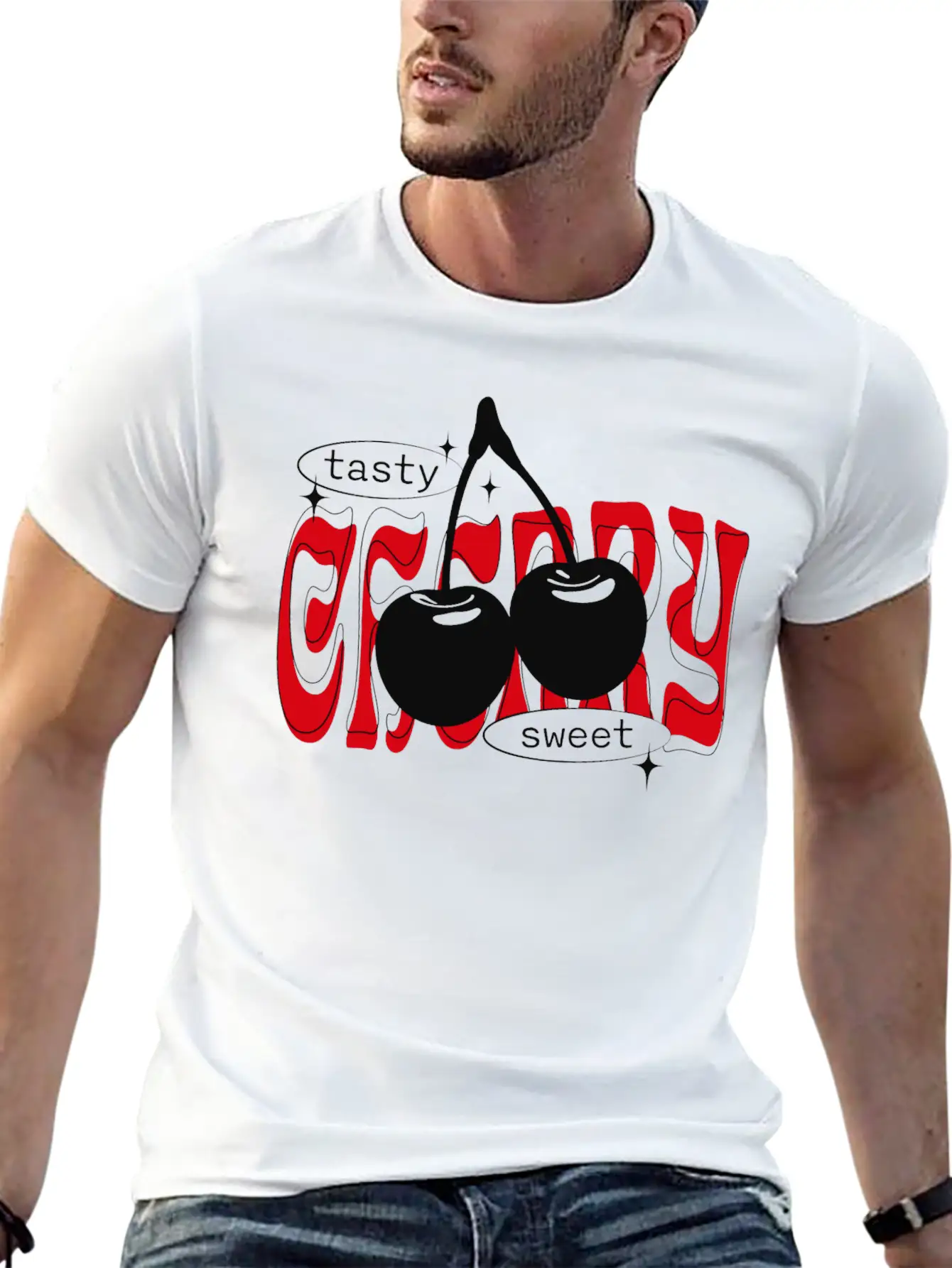 Sweet CherriesTrendy Cherry Streetwear Classic Cotton Tee – Unisex Comfort For Any Season