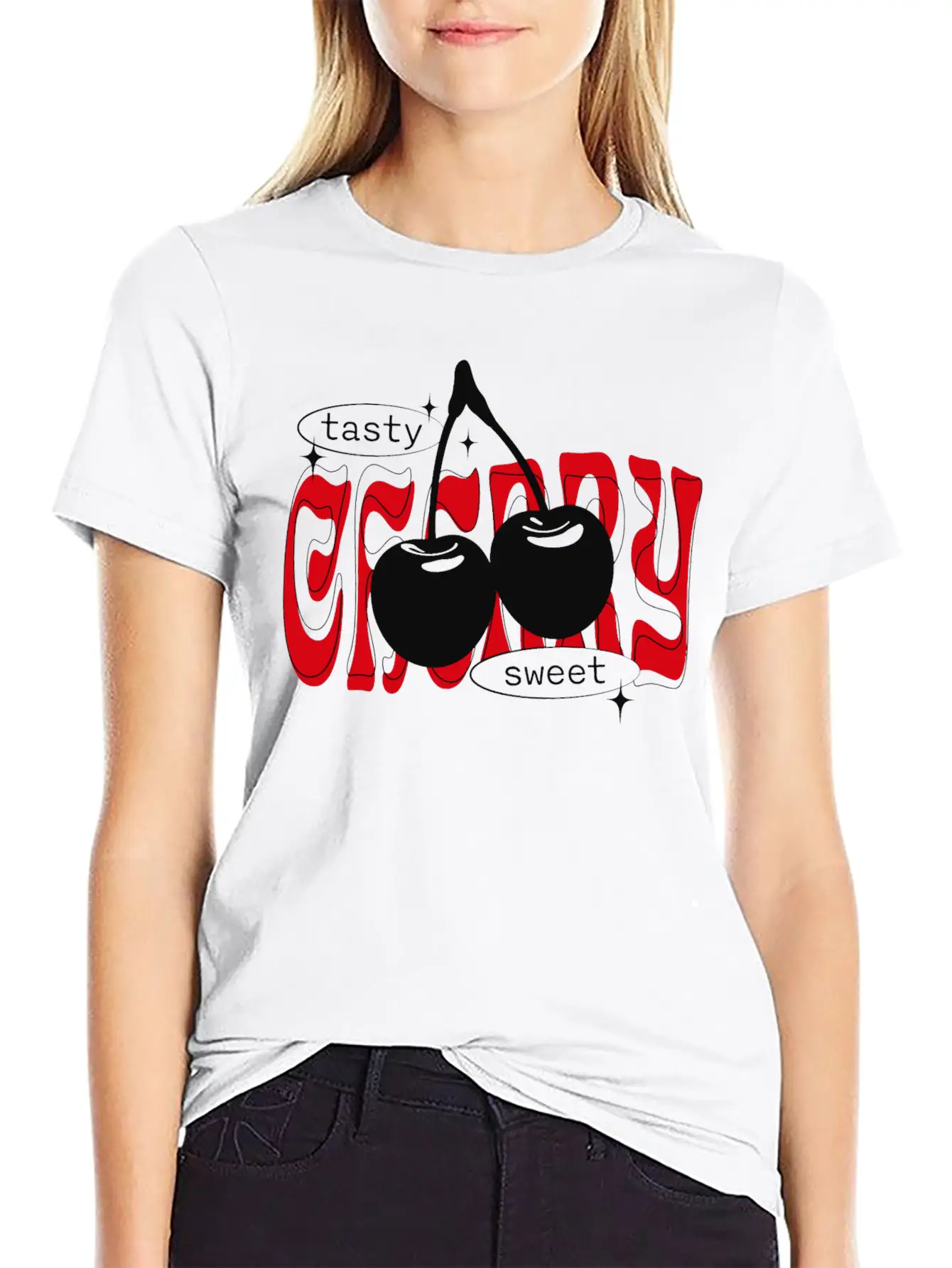 Sweet CherriesTrendy Cherry Streetwear Classic Cotton Tee – Unisex Comfort For Any Season