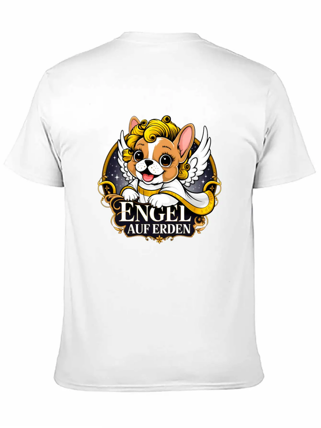 Sweet Frenchie Puppy As A Christ Child Classic Cotton Tee – Unisex Comfort For Any Season