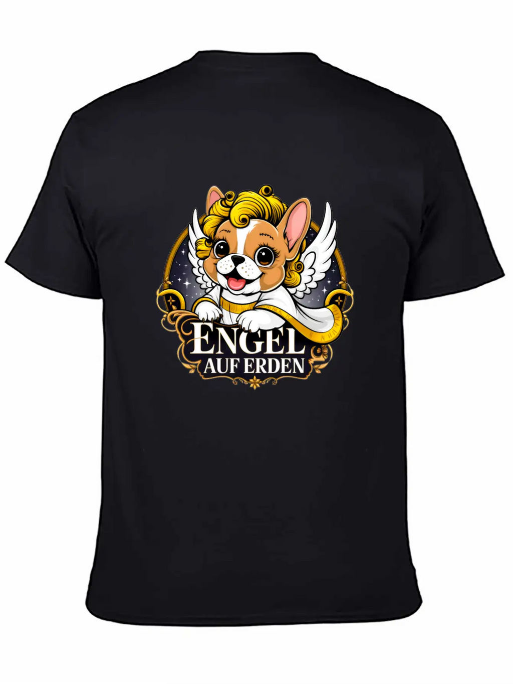 Sweet Frenchie Puppy As A Christ Child Classic Cotton Tee – Unisex Comfort For Any Season
