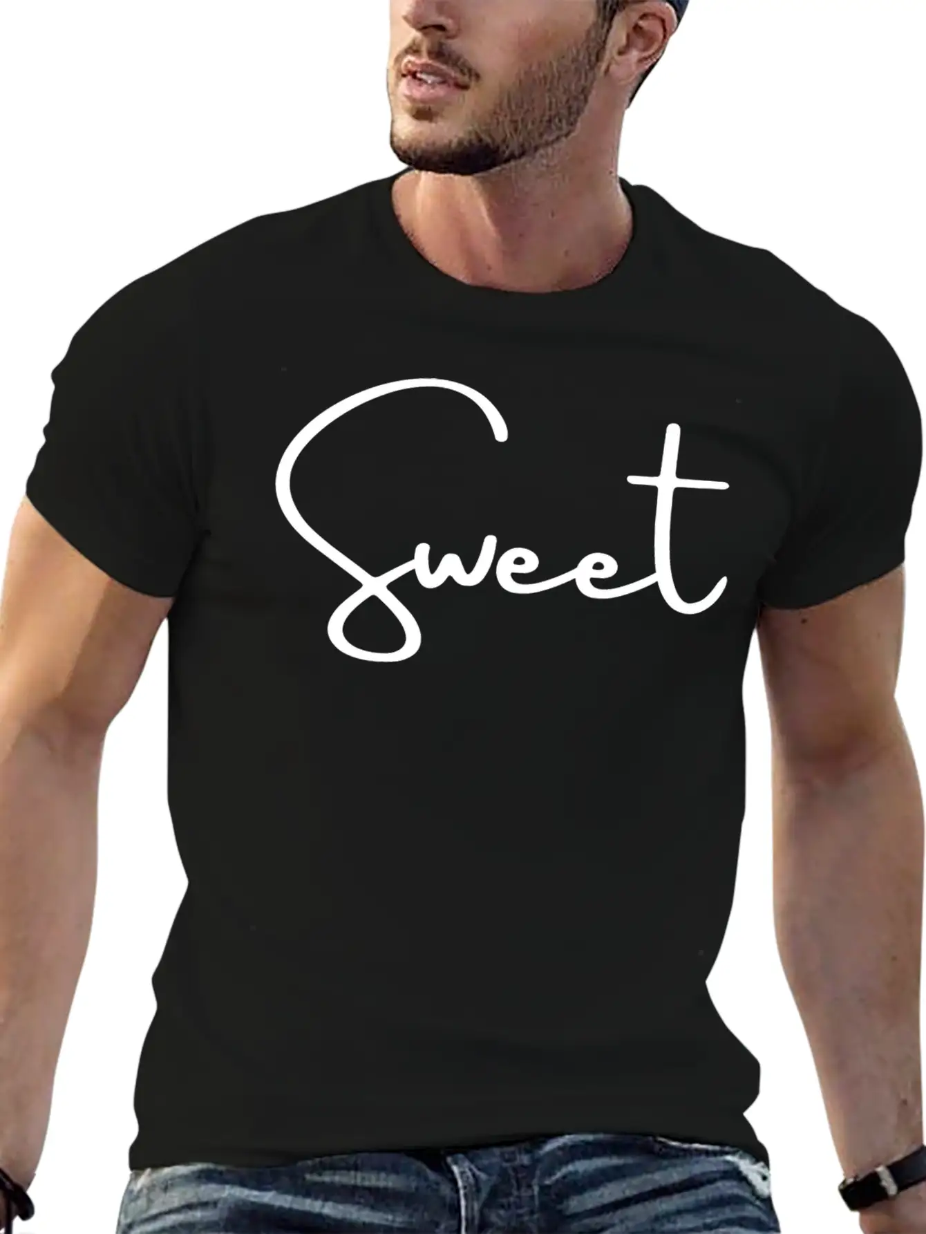 SWEET Shirt Breathable Graphic T-Shirt – Perfect For Casual Days