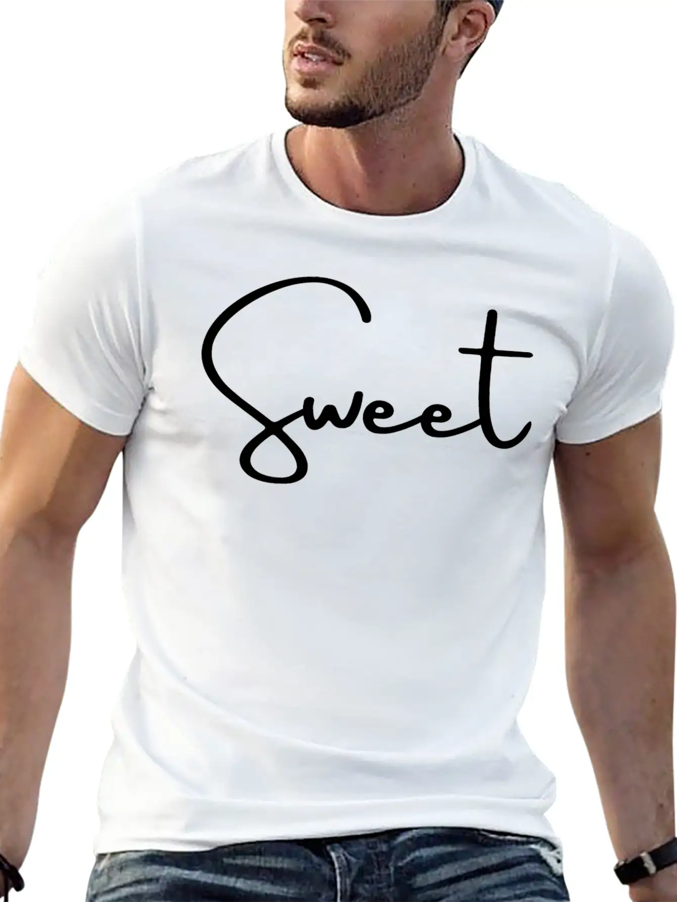SWEET Shirt Breathable Graphic T-Shirt – Perfect For Casual Days