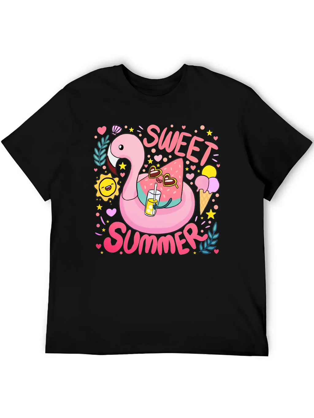 Sweet Summer A Fun And Colourful Summer Time Breathable Graphic T-Shirt – Perfect For Casual Days