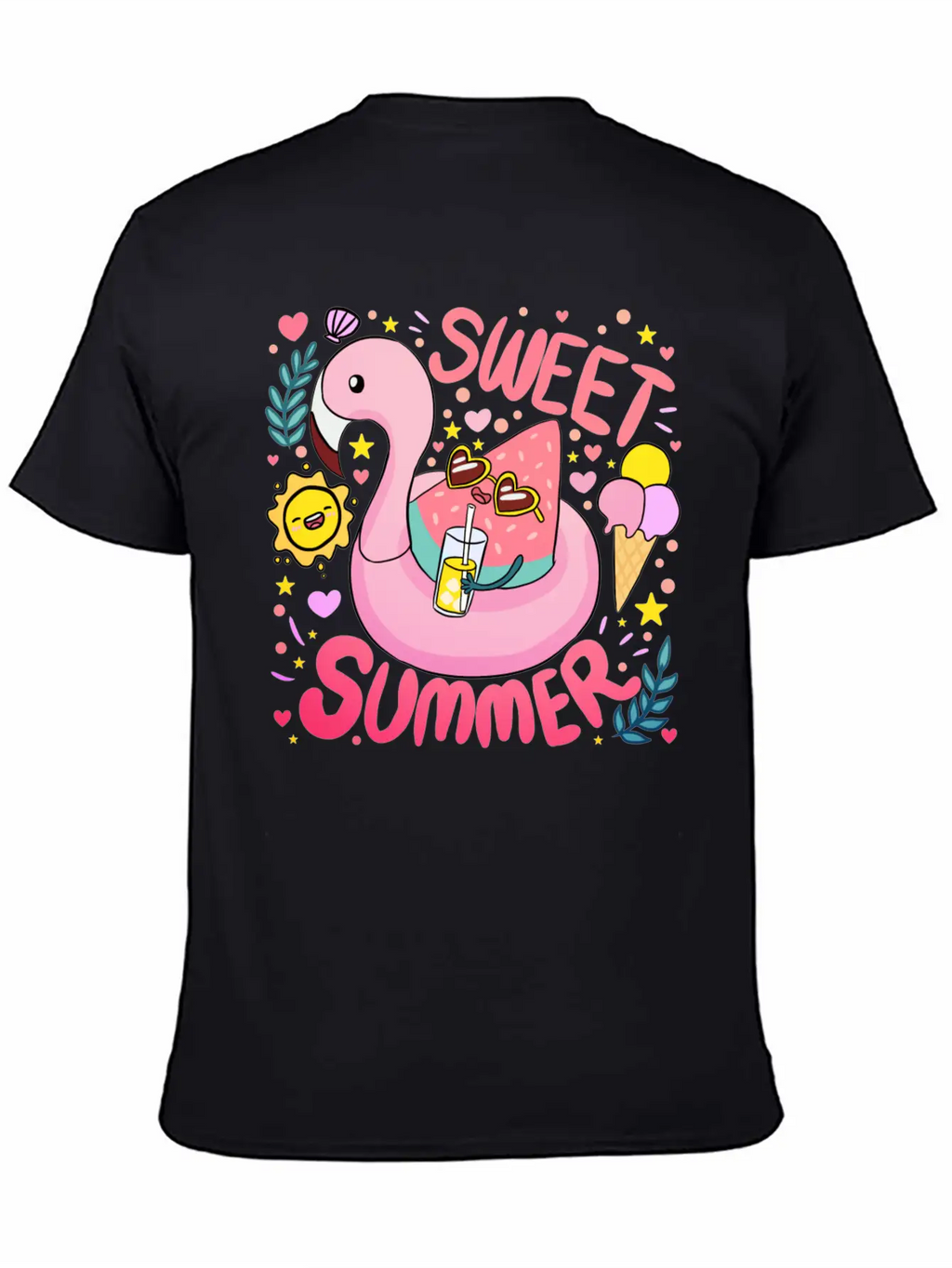 Sweet Summer A Fun And Colourful Summer Time Breathable Graphic T-Shirt – Perfect For Casual Days