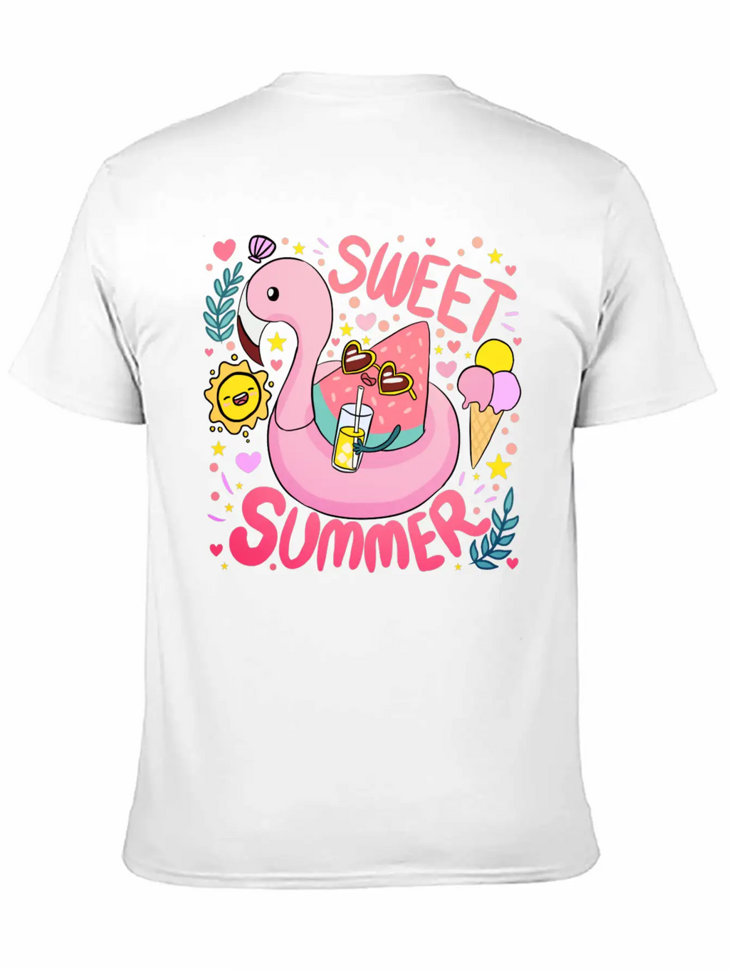 Sweet Summer A Fun And Colourful Summer Time Breathable Graphic T-Shirt – Perfect For Casual Days
