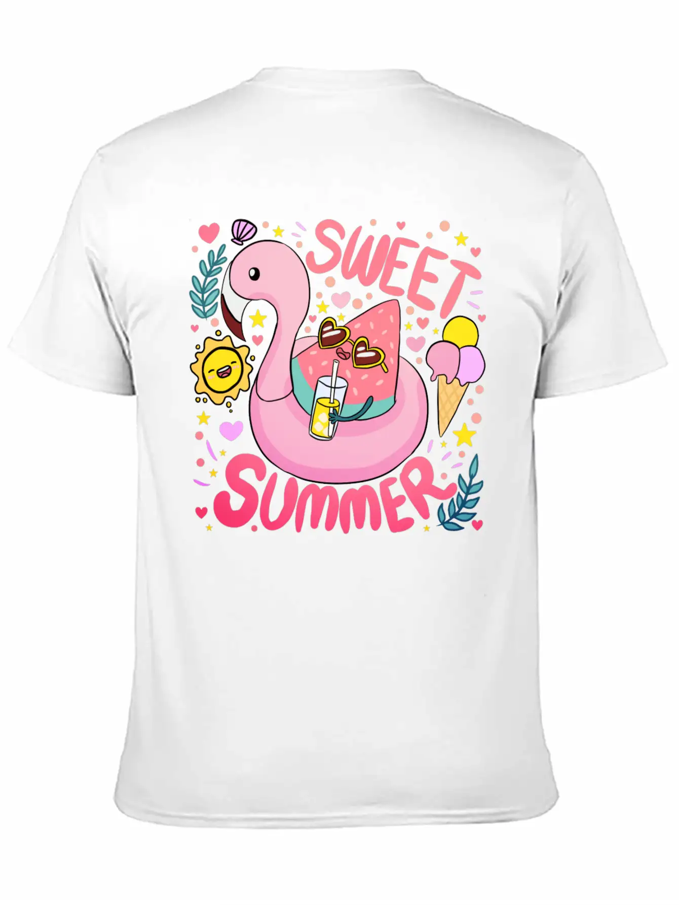Sweet Summer A Fun And Colourful Summer Time Breathable Graphic T-Shirt – Perfect For Casual Days