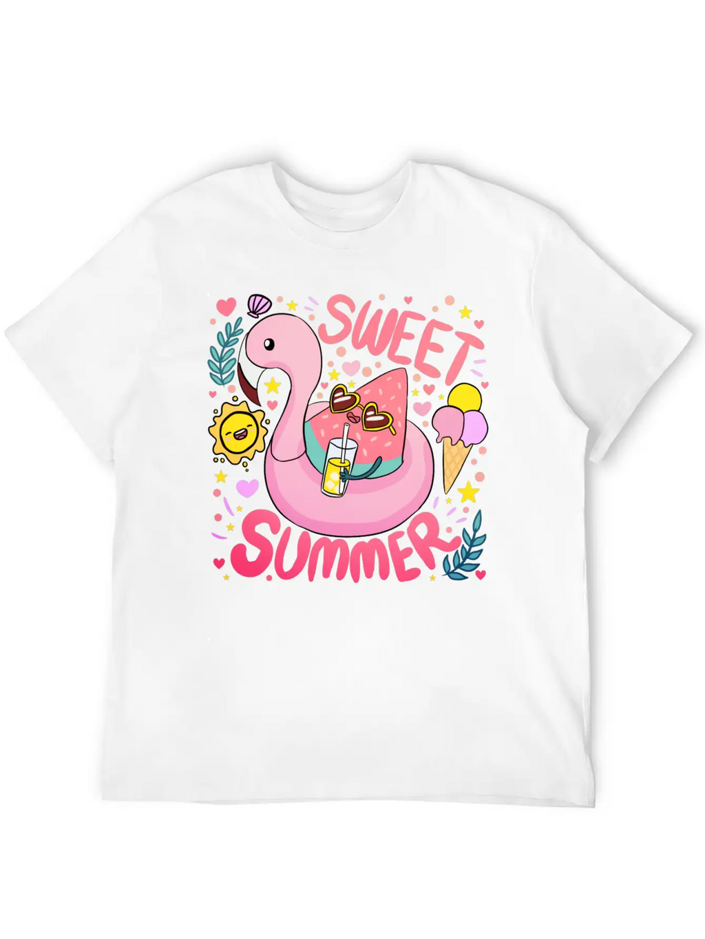Sweet Summer A Fun And Colourful Summer Time Breathable Graphic T-Shirt – Perfect For Casual Days