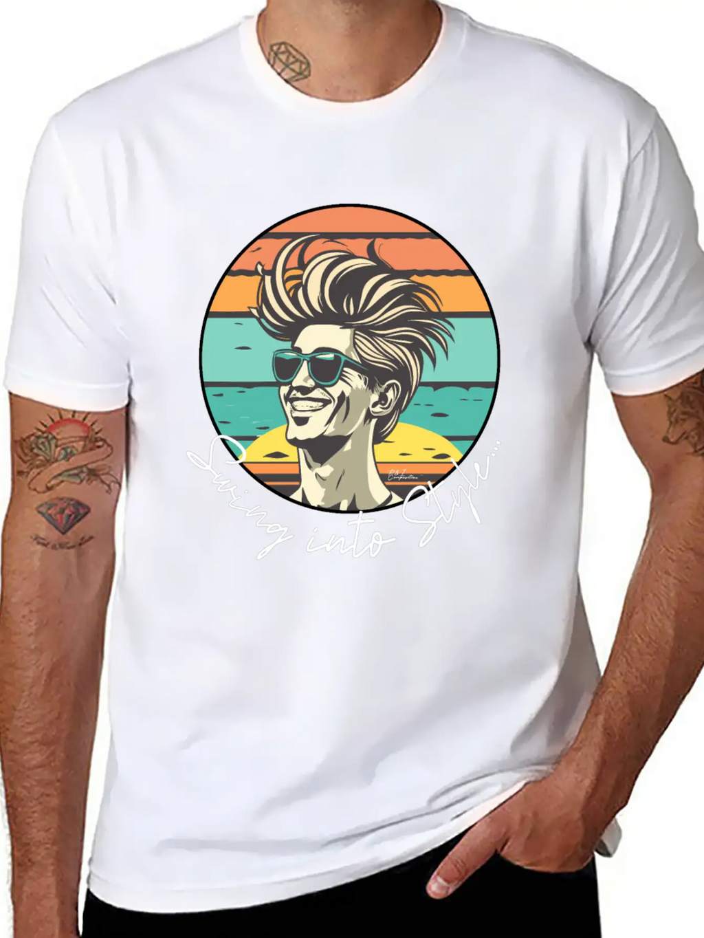 Swing Into Style Classic Cotton Tee – Unisex Comfort For Any Season