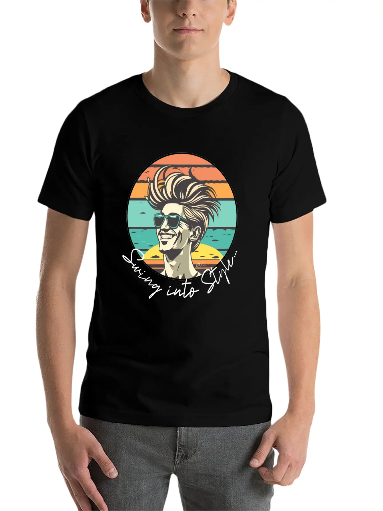 Swing Into Style Classic Cotton Tee – Unisex Comfort For Any Season