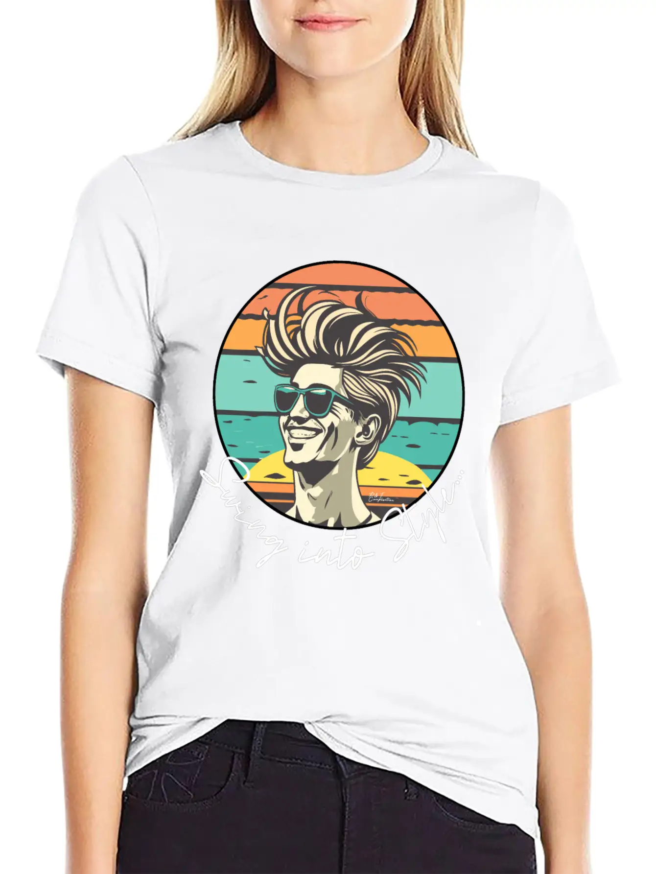 Swing Into Style Classic Cotton Tee – Unisex Comfort For Any Season