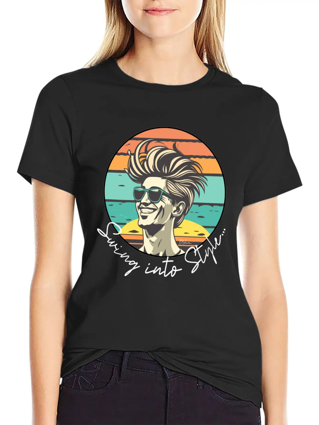 Swing Into Style Classic Cotton Tee – Unisex Comfort For Any Season