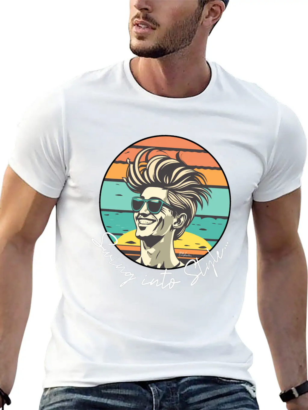 Swing Into Style Classic Cotton Tee – Unisex Comfort For Any Season